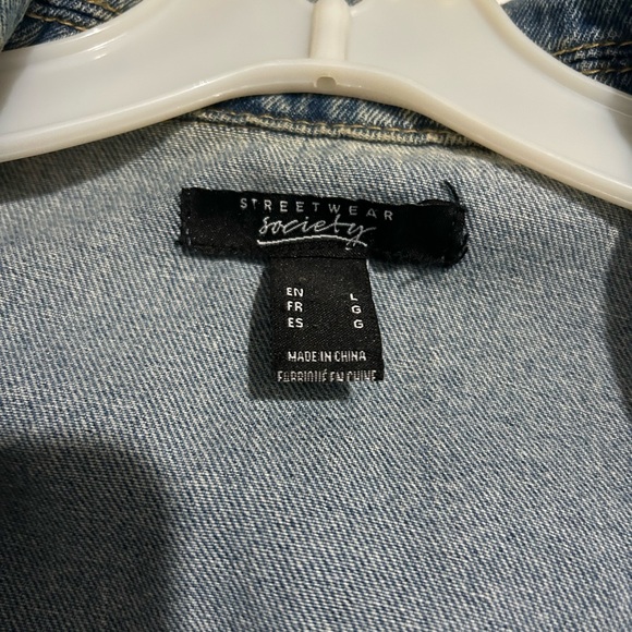 Jean Jacket “Thanks for Nothing” (L) - Picture 3 of 3